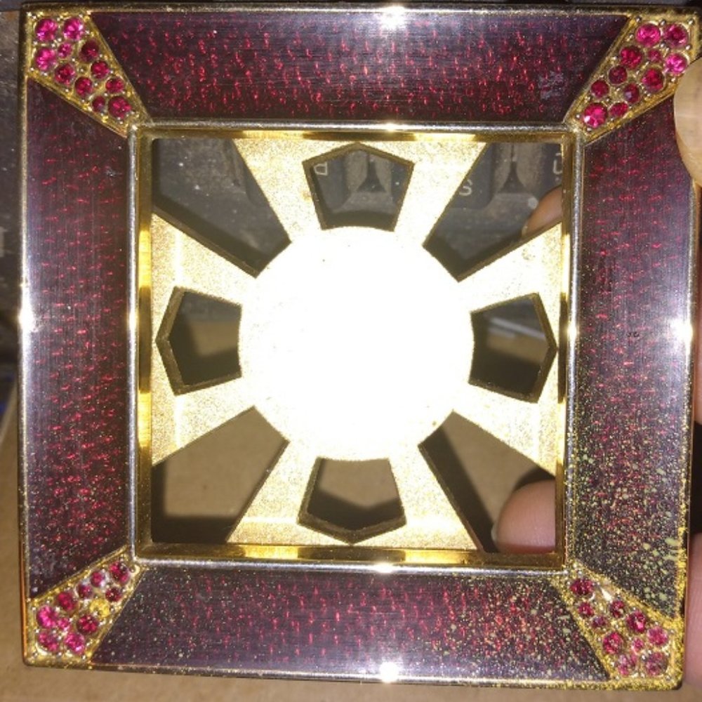 Jay Strongwater Leland Pave Corner 2" Square Picture Frame